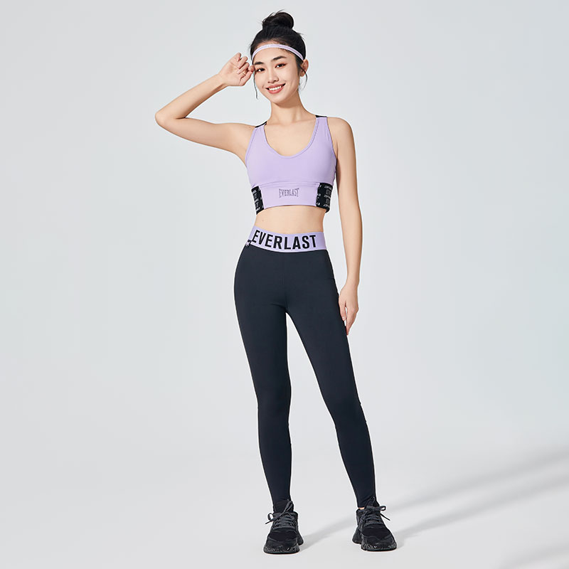 EVERLAST Wanita Seksi Black Grenadine Olahraga Legging