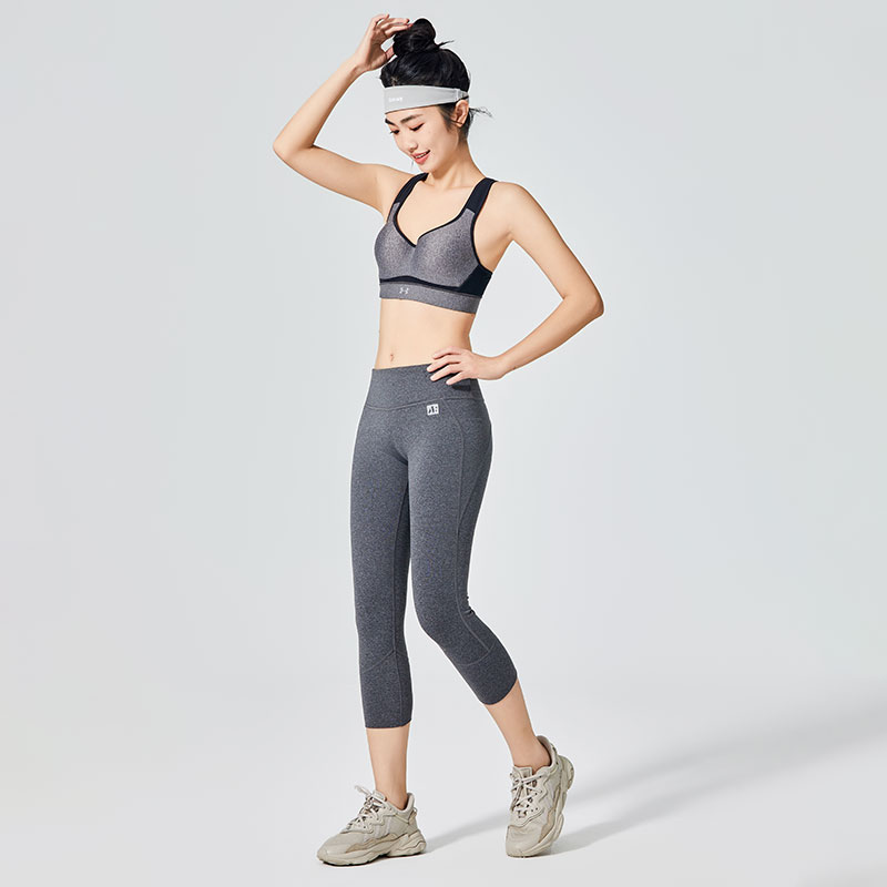 Women Hemp Grey Olahraga Legging