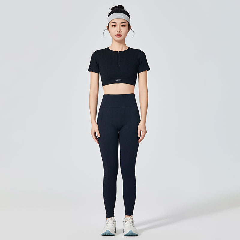 Wanita Seamless Black Classic Sports Leggings